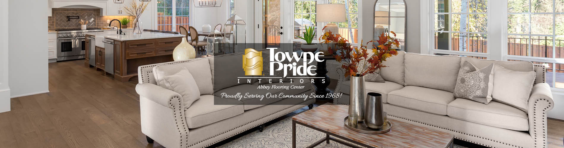 Towne Pride Interiors Abbey Flooring center. Proudly serving our community since 1968